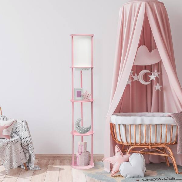 Pink floor lamp for sales nursery