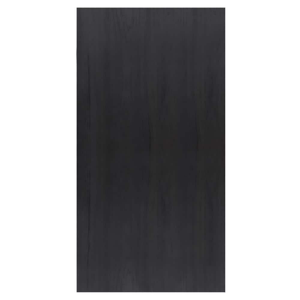 1/4 in. x 48 in. x 96 in. Flat Black Wood Wall Panel