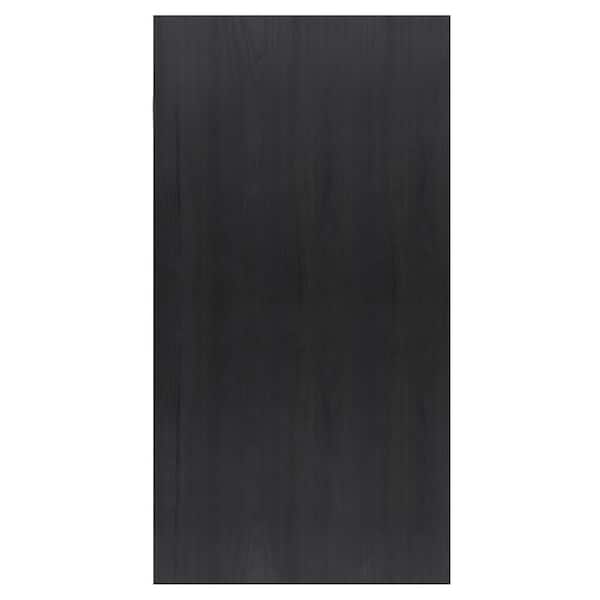 Unbranded 1/4 in. x 48 in. x 96 in. Flat Black Wood Wall Panel