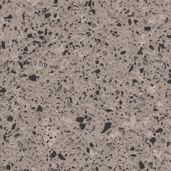 2 in. Quartz Countertop Sample in Chrome