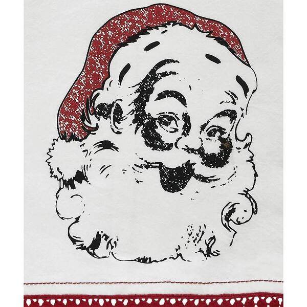 Buffalo Plaid Santa Claus HO HO HO Christmas Kitchen Towels Dish