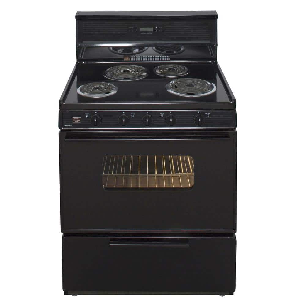 30 in. 3.91 cu. ft. Electric Range in Black