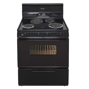 30 in. 3.91 cu. ft. Electric Range in Black