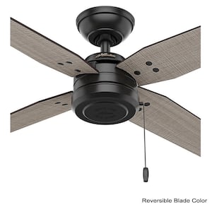 Commerce 44 in. Indoor/Outdoor Matte Black Ceiling Fan
