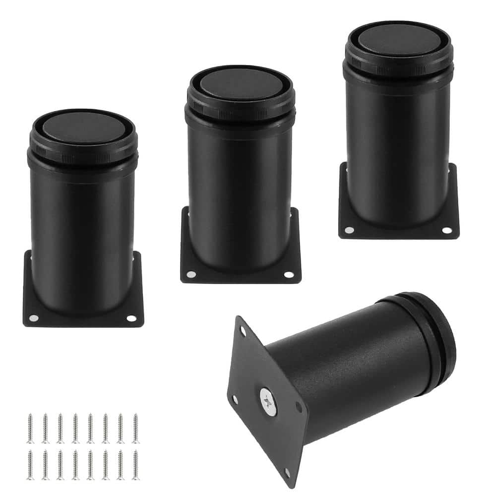 3 in. Stainless Steel Adjustable Round Furniture Replacement Legs for Cabin