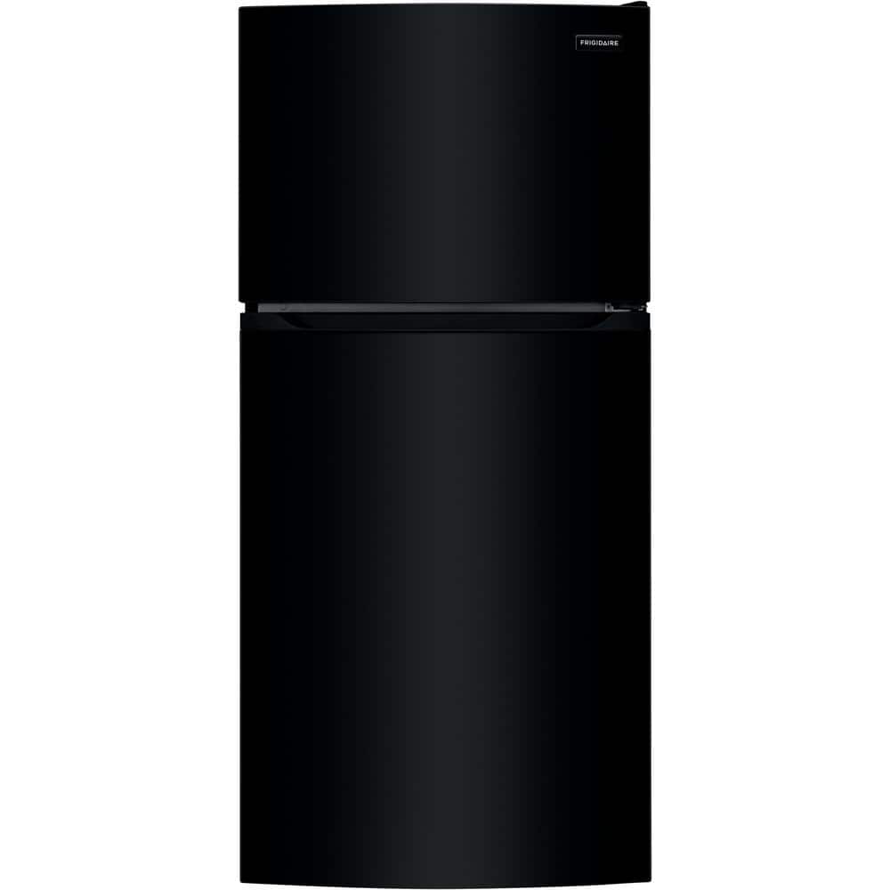 Frigidaire 27.6 in. 13.9 cu. ft. Top Freezer Refrigerator in black, Energy Star