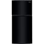 27.6 in. 13.9 cu. ft. Top Freezer Refrigerator in black, Energy Star