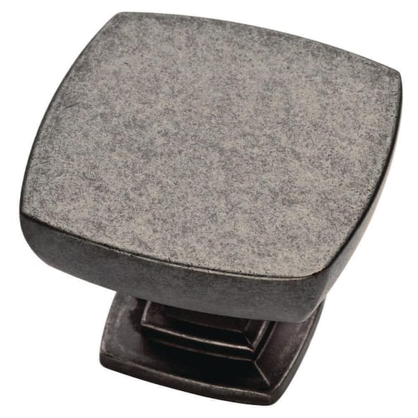 Liberty Webber 1-3/8 in. (35 mm) Soft Iron Square Cabinet Knob