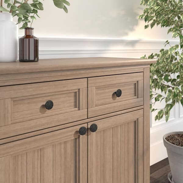 Provence Collection 1-1/16 in. (27 mm) Black Traditional Cabinet Knob