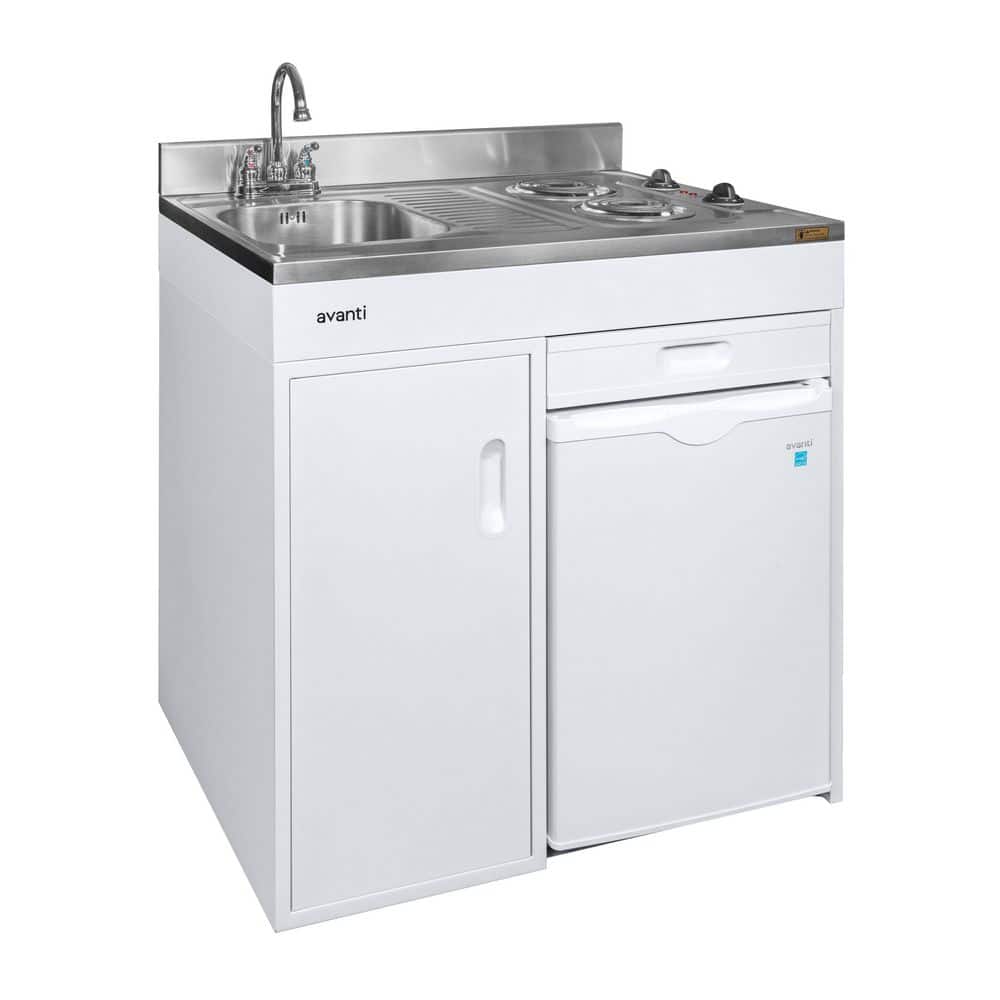 Avanti 36 in. Compact Miniature Kitchen, in White CK3616 - The