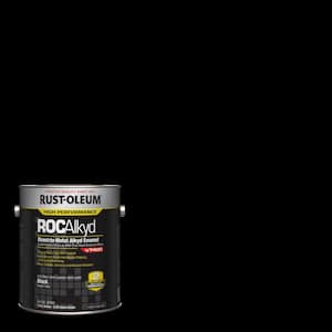 1 Gal. ROC Alkyd V7400 Direct-to-Metal Semi-Gloss Black Interior/Exterior Enamel Paint (Case of 2)