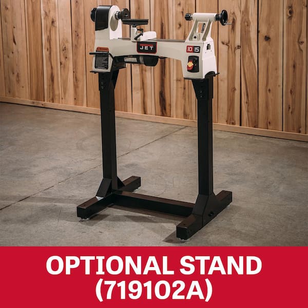 Jet 1/2 HP 10 in. x 15 in. Wood Lathe, Variable Speed, 115-Volt