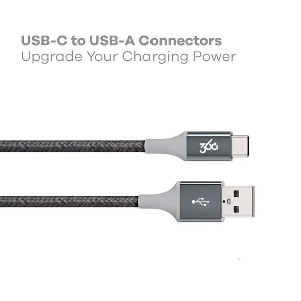 TRUEPOWER USB C to USB C Cable with LED Power Display, 66W support,  Compatible with any device with USB-C charge port, I mt, Black CC002 - The  Home Depot