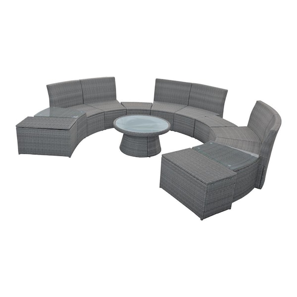 10 seater rattan discount corner sofa set