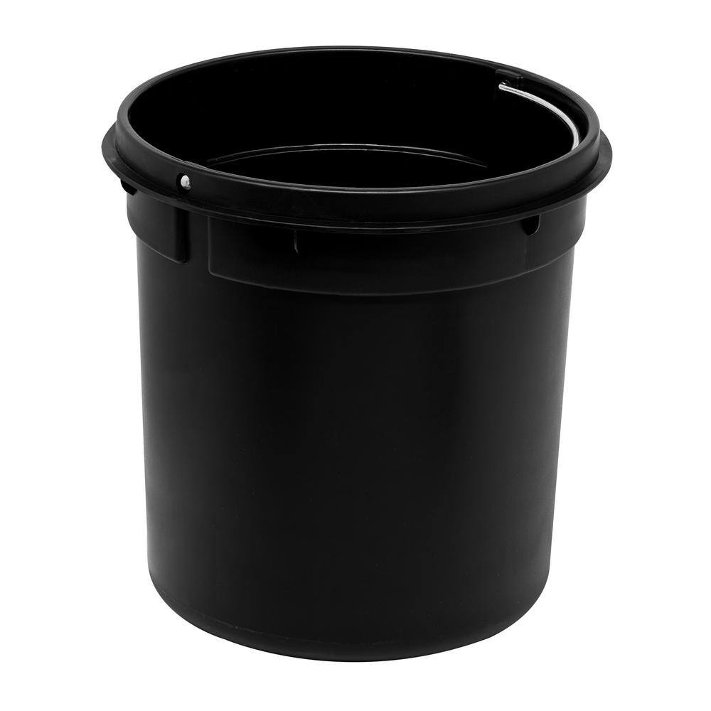 Brushed Stainless Steel Round Bathroom Trash Can with Pedal, 1.3 Gallon