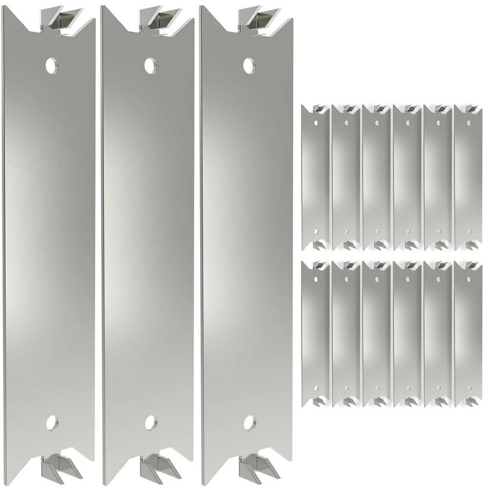 80-Piece 1.5 in. x 6 in. Steel Anti-Nail Protection Plate Shield, Nail Plat