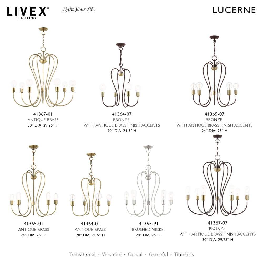 Antique Brass 4-Light Mini Chandelier with Crystal Accents