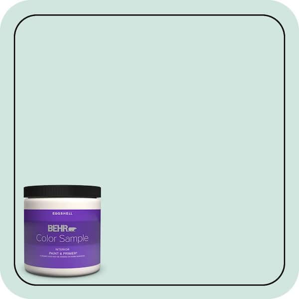 BEHR PREMIUM PLUS 8 oz. Home Decorators Collection #HDC-CT-26A Seaglass Eggshell Enamel Interior Paint & Primer Color Sample