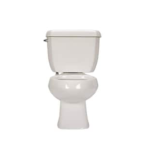 2-Piece 1.6 GPF Single Flush Elongated Pressure Assist Toilet in White