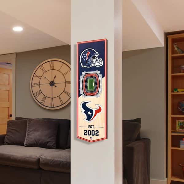 Houston Texans 23 x 23 NFL Felt Wall Banner