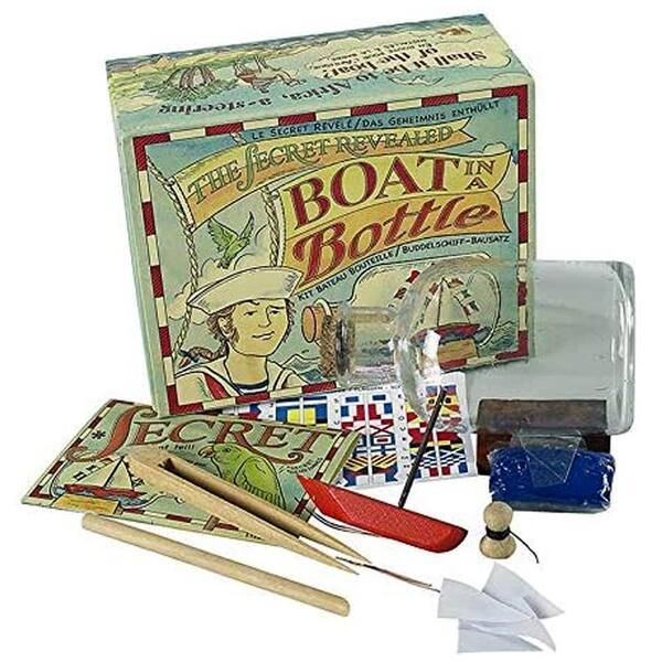AUTHENTIC MODELS Adele in Multi-Color Boat In A Bottle Kit Games ...