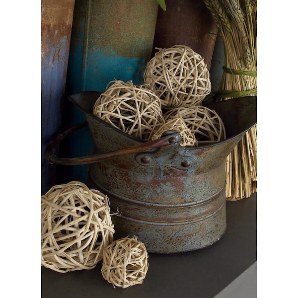 Litton Lane Brown Handmade Dried Plant Orbs & Vase Filler (2- Pack) 18061 -  The Home Depot