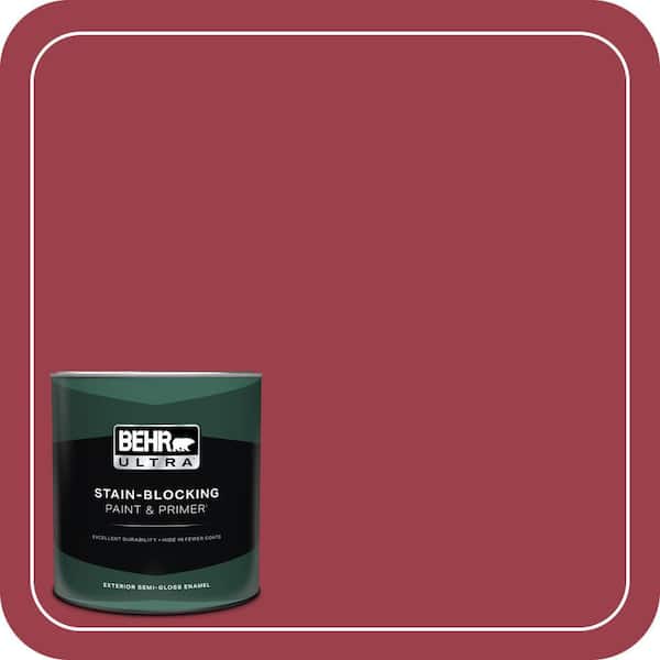 BEHR ULTRA 1 qt. Home Decorators Collection #HDC-CL-01 Timeless Ruby Semi-Gloss Enamel Exterior Paint & Primer
