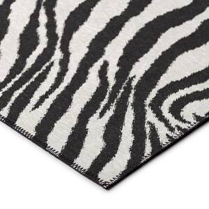 Kruger Ivory 8 ft. x 8 ft. Round Animal Print Area Rug