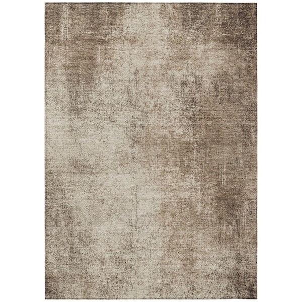 Chantille Machine Washable Indoor/Outdoor Abstract ACN1903 Taupe 8 ft. x 10 ft. Accent Rug