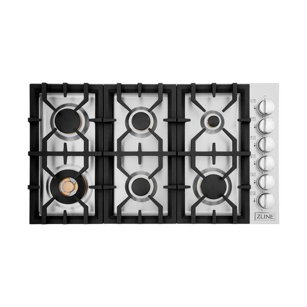 Viking 5 Series 36 in. 6-Burner Electric Cooktop with Power Burner