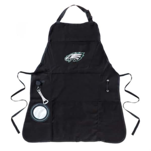 Team Sports America Philadelphia Eagles NFL 24 in. x 31 in. Cotton Canvas 5-Pocket Grilling Apron with Bottle Holder