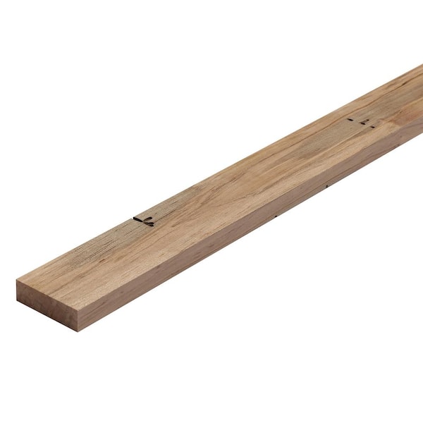 Ornamental Mouldings AMAP 1/2X2X48 .437 in. D X 1.5 in. W X 47.5 in. L Unfinished Ambrosia Maple Square Edge Decorative Board Moulding