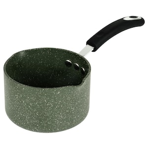 Stone Earth 1.6 Qt. Aluminum Ceramic Nonstick All-In-One Sauce Pan in Chive Green
