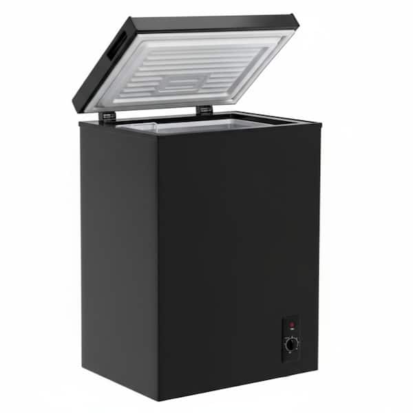 WCCFキラ、黒 COWSAR 20.67 in. W 2.8 cu. ft. Manual Defrost Garage Ready Chest