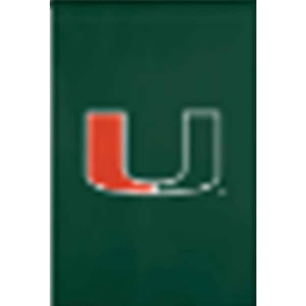 Fan Essentials NCAA 1 ft. x 1-1/2 ft. University of Miami 2-Sided Garden Flag