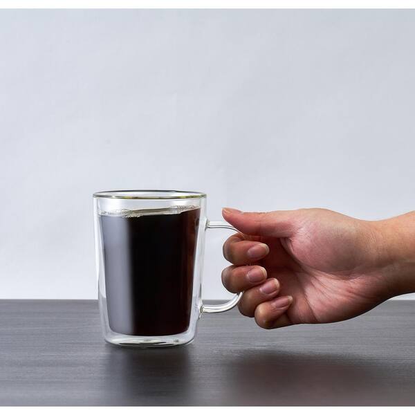 Double-Wall Glass Tall Coffee Mug