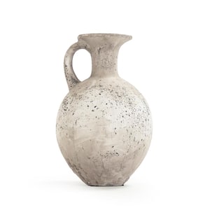 Terracotta Taupe Decorative Pitcher Vase