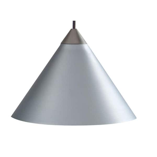 Juno 1-Light Silver Short Cone Metal Pendant Kit