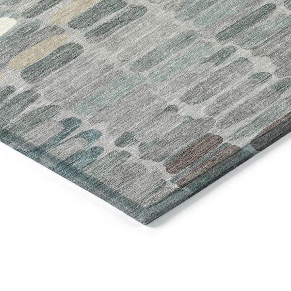 Chantille Machine Washable Indoor/Outdoor Abstract ACN2349 Gray 2 ft. x 3 ft. Accent Rug