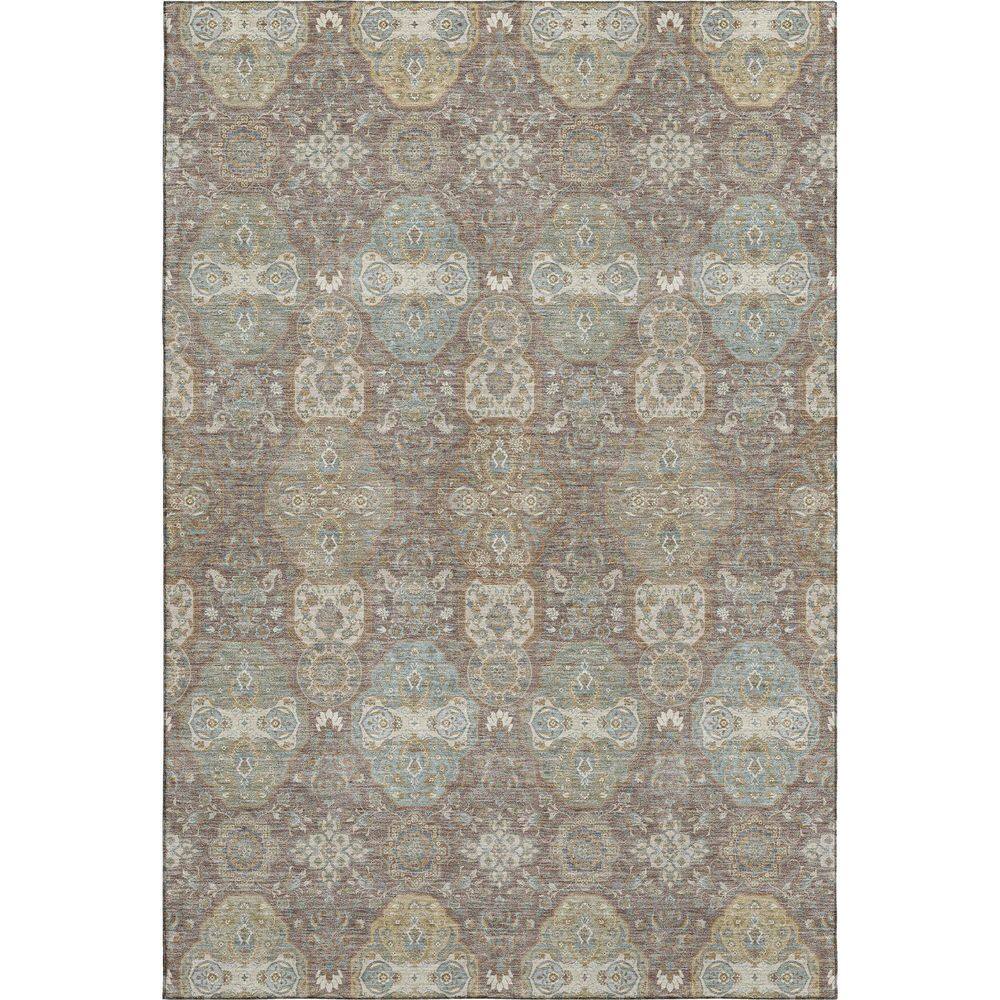 Mayfield Premium Machine Washable Abstract AMF2484 Mocha 8 ft. x 10 ft. Area Rug price history on PriceWatchPro
