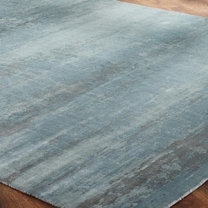 Spa Blue 8 ft. 6 in. x 11 ft. 6 in. Area Rug