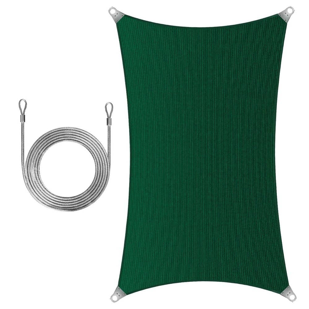 Super Ring 16 ft. x 18 ft. Sun Shade Sail with Cable-Green price history on PriceWatchPro