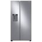 36 in. 22 cu. ft. Smart Side by Side Refrigerator in Fingerprint-Resistant Stainless Steel, Counter Depth
