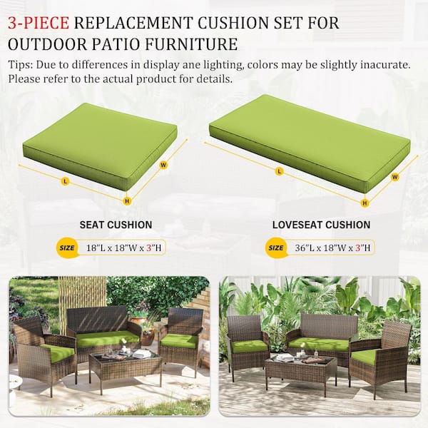 Oslimea Outdoor Chair Cushion Cover Replacement Outdoor Cushion