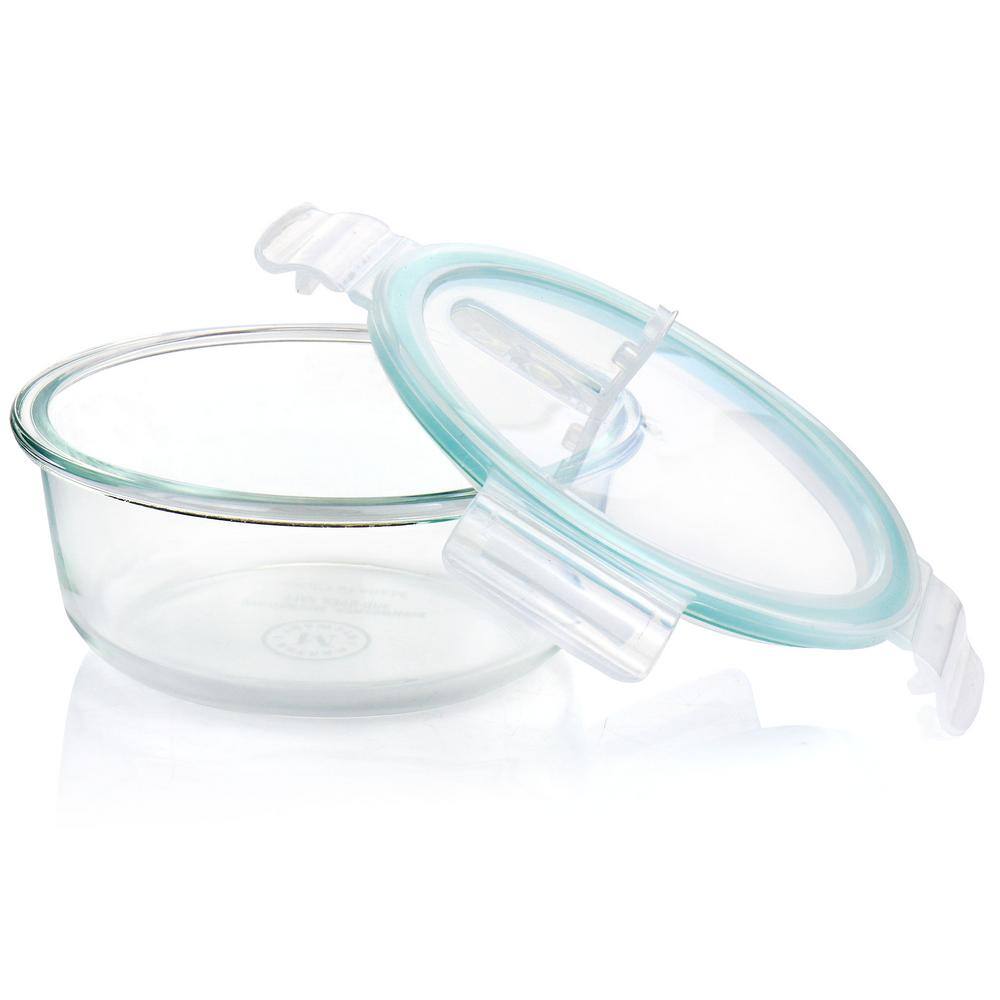 Blue Glass Stain-resistant Freezer Safe Bowl Set