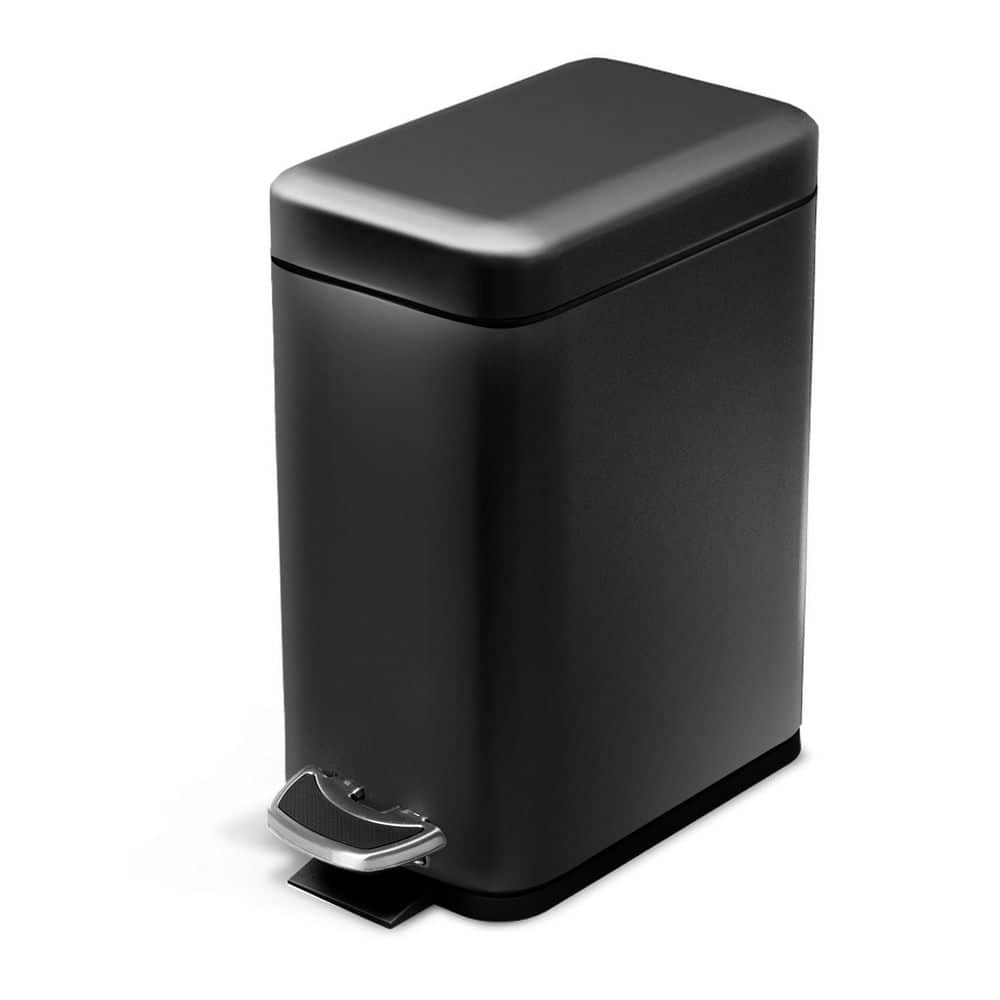 1.3 Gal. Stainless Steel Small Step-On Trash Can with Soft Close Lid and Slim Shape price history on PriceWatchPro