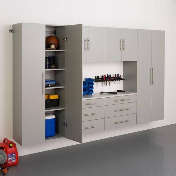 Hangups Storage Cabinet, Light Gray, Large