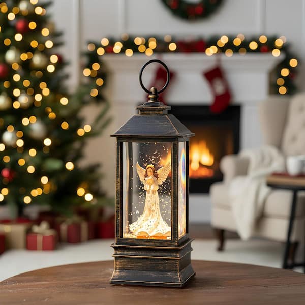 Angel Musical Snow Globe 10 in. x 5 in. Blacks Lantern TN0415