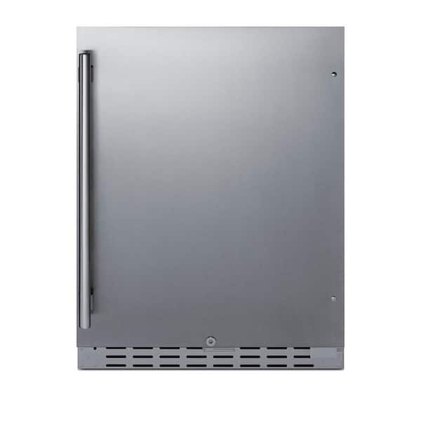 Summit Appliance 24 in. 4.2 cu. ft. Outdoor Refrigerator in Stainless Steel, ADA Compliant