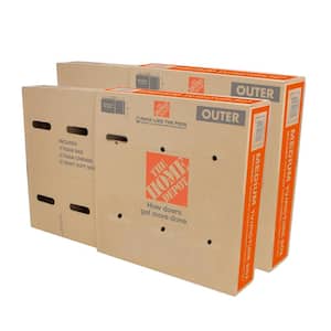 The Home Depot Easy Up Wardrobe Moving Box 12-Pack (20 in. W x 20 in. L x  34 in. D) NEWWRDB10 - The Home Depot